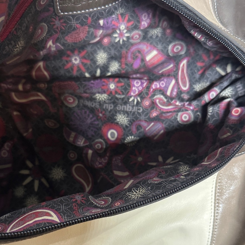 Chic Patchwork Leather Hobo Bag - image 14